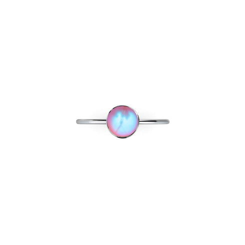 Rosa | 925 Sterling Silber | Meerjungfrau Glasring